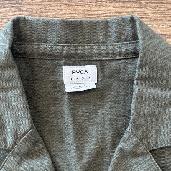 RVCA Conscious Rancher Utility Romper Jumper Women's Size Small 100% Cotton - Picture 2 of 16